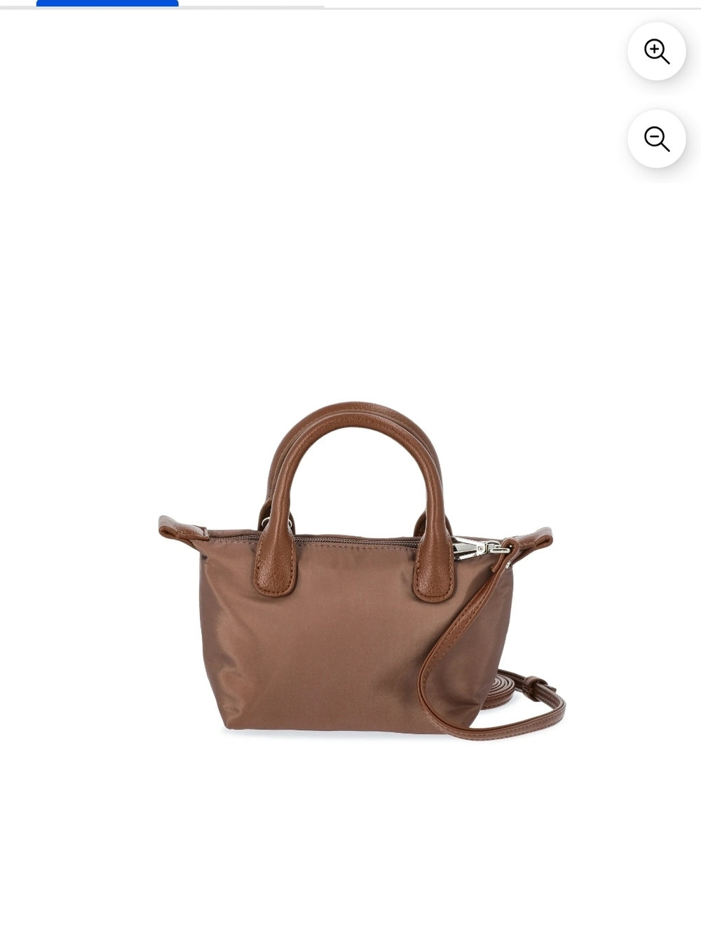 No Boundaries Mini Tote Crossbody Bag Chocolate NWT Zipper Closure